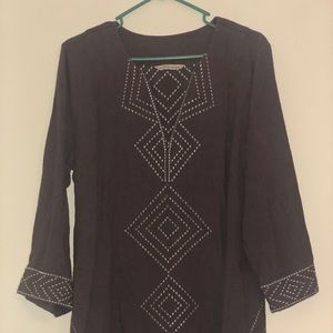 Soft surroundings tunic light purple size large